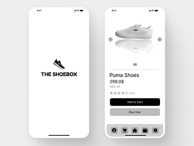 Shoe app concept design