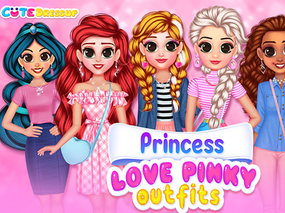 Dress up games for girls - cutedressup.com 3d animation branding logo motion graphics ui