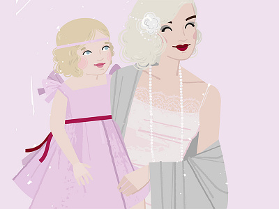 Human study - sexy mom 1sketch2girls character girls human illustration motherhood pink study vintage women