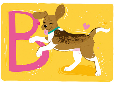 Beagle dog Barney b dog illustration pet puppy