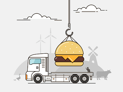 ParkIn - Burger-illustration