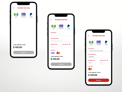 Credit/Debit Card Checkout Interface app card credit card design interface mobile payment payment checkout ui user experience user interface ux