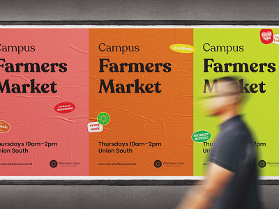 Campus Farmers Market Posters branding design dribbble farmers market madison poster type typography wisconsin