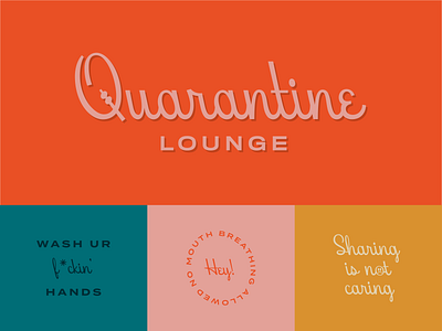Quarantine Lounge bar beverly drive branding covid design dribbble logo quarantine type typography