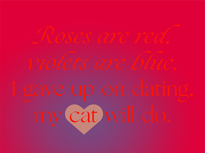 2021 Valentine branding cat design dribbble dribbbleweeklywarmup type typography valentine valentines day