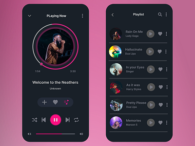 Music Player 009 dailyui design ui