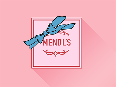 Grand Budapest Hotel Mendl's Box Icon bakery bow grand budapest hotel mendls packaging web icon wes anderson