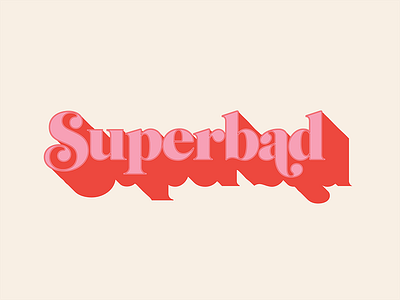 Superbad Type Study ball terminal fat swashes retro seventies superbad swashes type typography