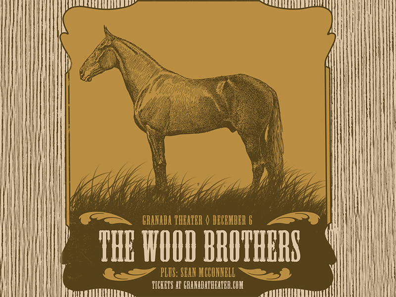 The Wood Brothers live music texas dallas granada theater distressed vintage horse music concert the wood brothers
