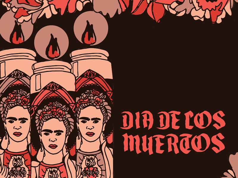 Frida Kahlo Prayer Candles sugar skulls female artist artist celebrity prayer candle halloween party party day of the dead dia de los muertos mexico frida kahlo