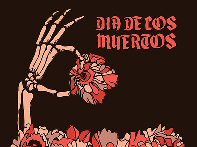 Skeleton Hand bones celebration day of the dead dia de los muertos flowers grave halloween hand hand holding flower mexico skeleton spooky