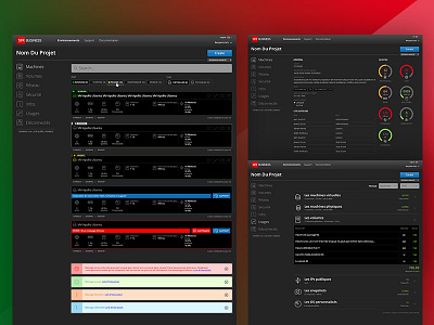 SFR Business / Cloud plateform admin cloud control flash menu messages panel quota webdesign