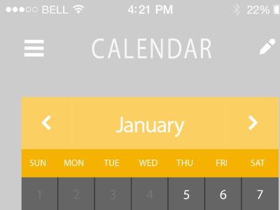 WHS App Calendar app app design calendar high school