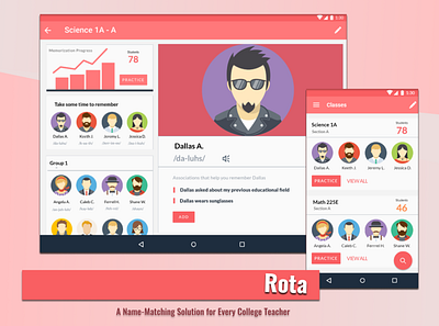 Rota branding graphic design ui