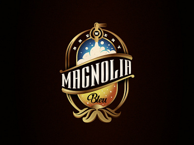 Emblem logo for a draft beer company