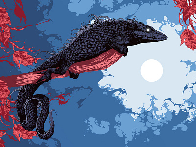 lizard animal black graphic illustration lizard personal