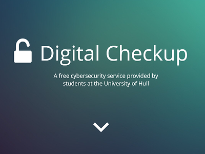 Digital Checkup first post security student uoh web design website