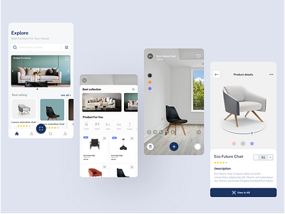 Furniture e-commerce App. ui