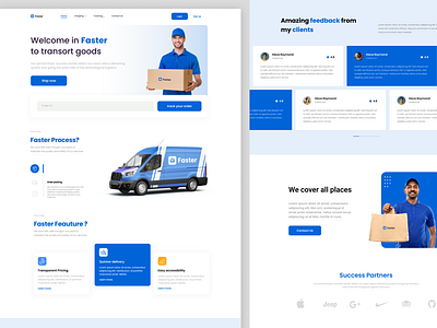 " Faster " Courier service website