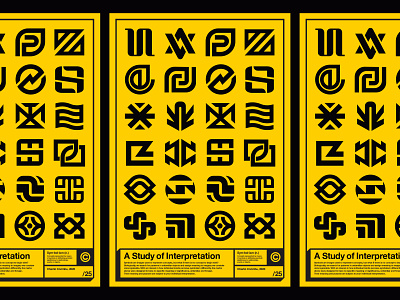 Symbolism Poster: A Study of Interpretation branding design icon iconography identity logo mark perception symbol symbol design symbolism typography