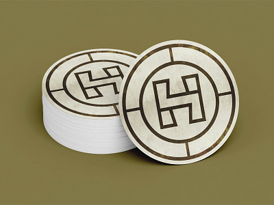 Personal Project: Helix Brewing Identity Concept badge beer branding coaster craft graphic design logo mark vintage