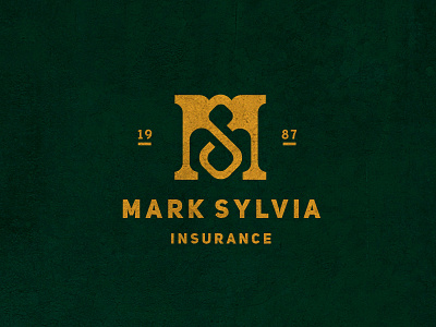 Mark Sylvia Insurance Branding Concept No.1 branding identity insurance layout lockup logo typography