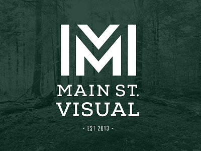 Main St. Visual Design Studio No.1 branding design identity layout lockup logo studio typography