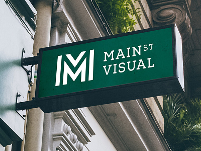 Main St. Visual Design Studio No.2 branding design identity layout lockup logo studio typography