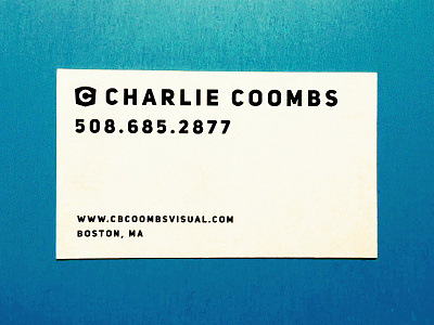 Personal Business Card branding business card card cbcoombs identity logo personal portfolio