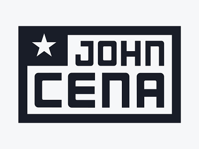WWE: John Cena Licensing Art badge branding cena icon identity licensing lockup logo typography wrestling wwe