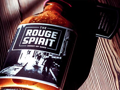 The Rouge Spirit branding contest hot packaging pepper sauce typography whiskey whisky