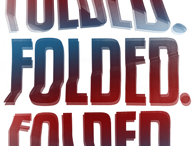 Folded Type Experiment design experiment folded layers overlay paper photoshop type typography