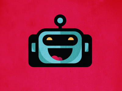 Happy Robot Icon branding happy icon iconography illustrator logo photoshop robot