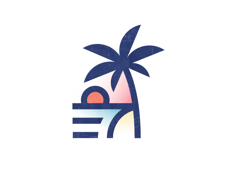 Beach Vibes bsds cbcoombs vacation surf vibes waves sun ocean palm tree sunset beach