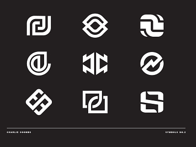 Charlie Coombs: Symbols No. 2 branding cbcoombs design icon iconography identity logo mark symbol icon symbolism symbols symbolset symmetry type typography