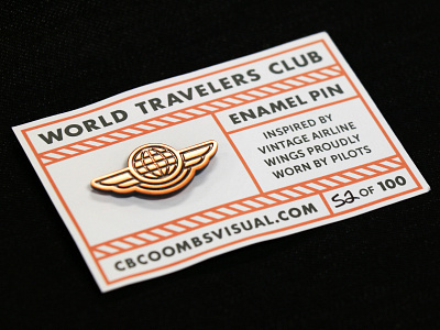 World Travelers Enamel Pins branding cbcoombs design enamel enamelpin icon identity illustration layout licensing lockup logo package design packaging pin pins type typography vector