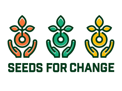 Rebrand Challenge: Seeds for Change branding cbcoombs challenge design growth hands holding identity leafs logo logochallenge nonprofit plants rebrand seed seedsforchange vector