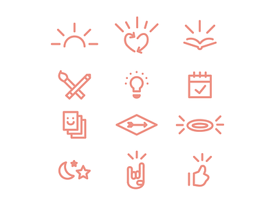 Design Your Life Icons design flat icons inspirational life motivational vector
