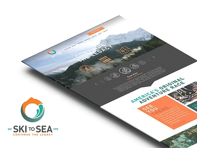 Ski to Sea Website bellingham race re branding relay ski to sea ui ux washington