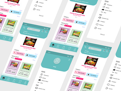 Indomie Noodle - Mobile Apps Store figma graphic design mobile app ui uiux