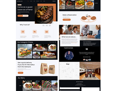 BBG Food website app design graphic design ui ux