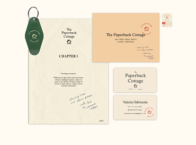 The Paperback Cottage Branding branding design graphic design logo typography