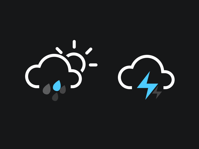 Widget Weather by kylor for Loops Design on Dribbble