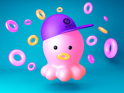 New loops c4d cartoon cinema4d pink visual