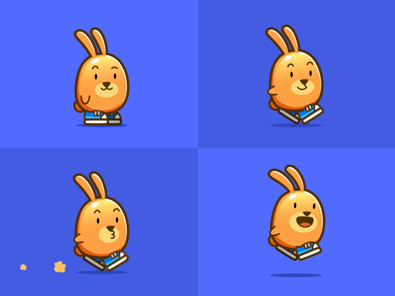 Project Bunny - Animation Test after effects animation character game gamedev illustration indiedev ios ui vector