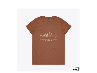 Slowly is the fastest way to get to where you want to be design doodle design motivation motivational print quote quote design t shirt design teaspring tshirt design typography uplifting