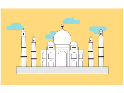 Taj Mahal 7 7 wonder illustration mahal taj taj mahal wonder worlds wonder