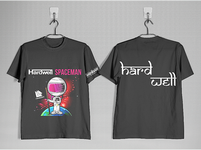 Hardwell T-shirt design hardwell hardwell t shirt mock up spaceman t shirt t shirt mock up