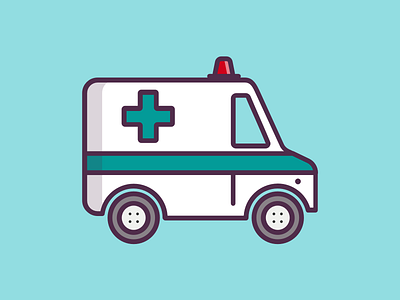 Ambulance ambulance ambulance illustration cute emergency green hospital illustration small