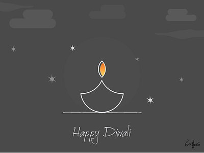 Happy Diwali candles diwali diyas festival grafiesto happy happy diwali india light night safe stars